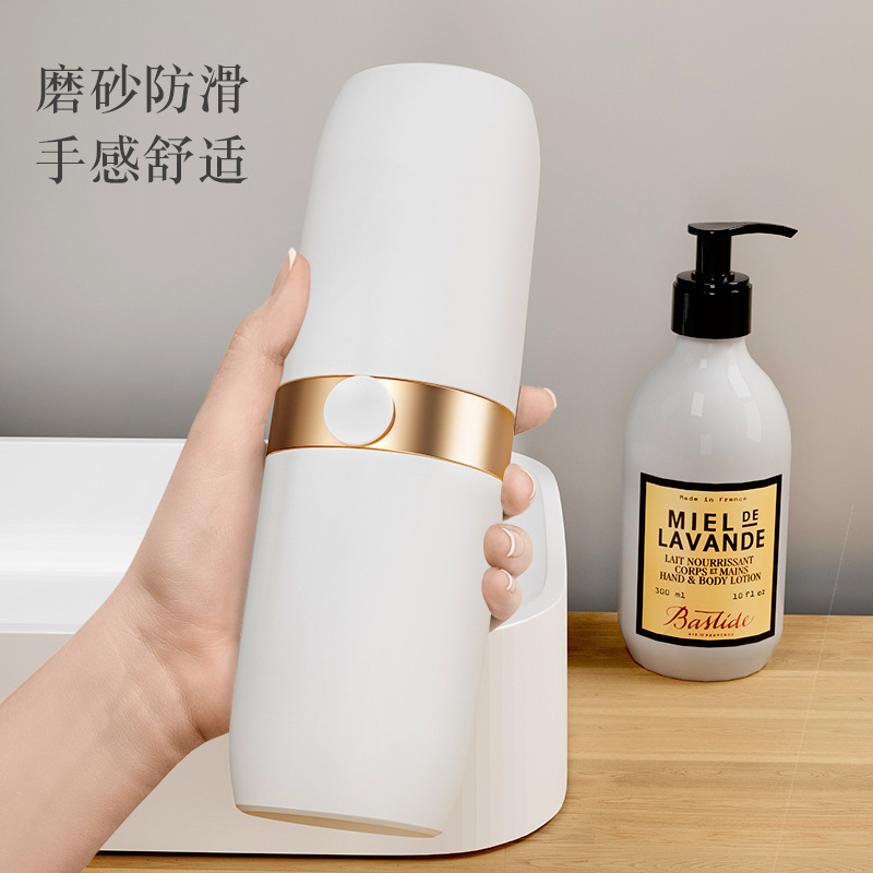 Caja de almacenamiento de cepillo de dientes de lavado de viaje enjuague bucal portátil utensilios de dientes de recipiente de dientes de taza de cepillo de dientes conjunto de taza de cepillo de dientes suministros de viaje