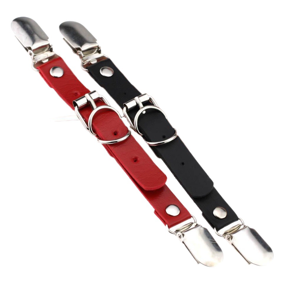 Factory Direct sales Harajuku double-headed duckbill leather punk hip hop thigh leg ring sexy body shaping Garter sling clip