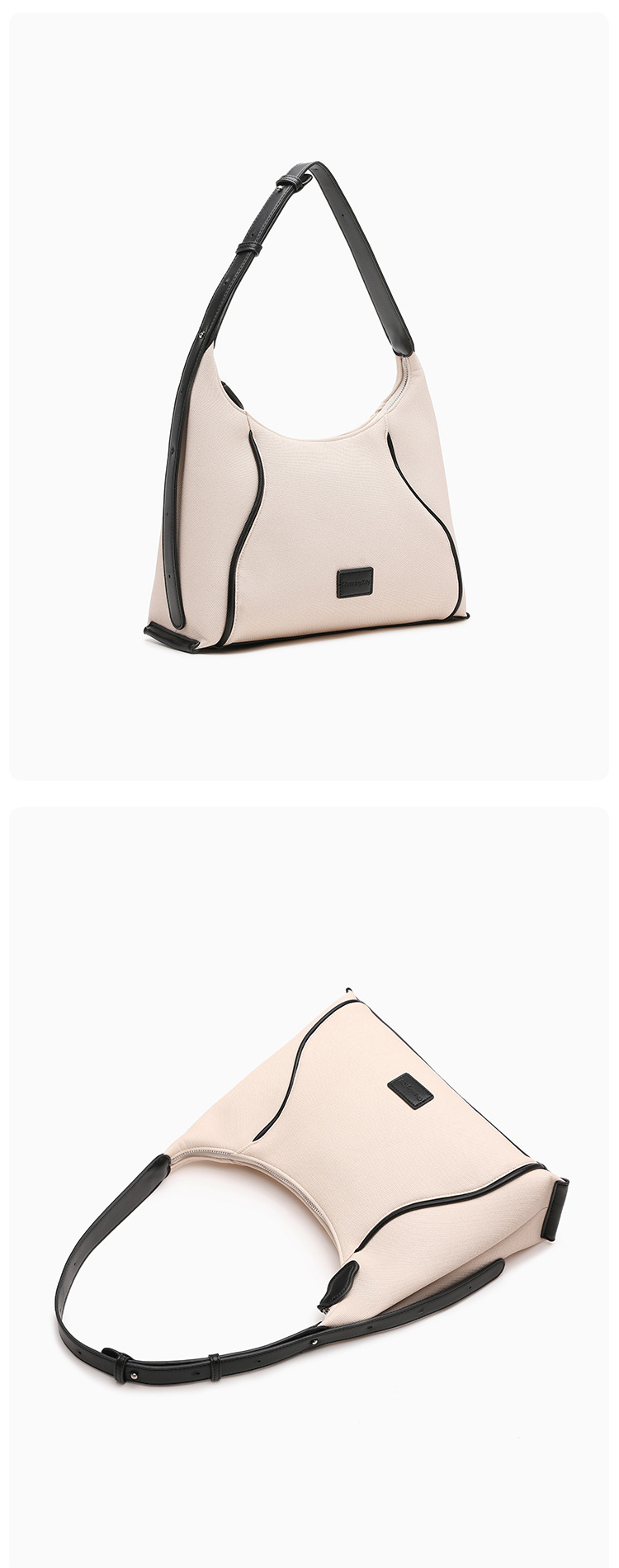 New canvas bag single shoulder crossbody armpit soft bag large capacity_voghion.com