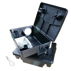 Rat Trap Box Mouse Bait Box Trap Mouse Trap Station Mouse House Safety Belt Lock Plastic Mouse Cage
