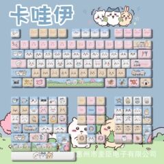 三匹のかわいい猫の頭型キーキャップ、キュートでクリエイティブなPBTカスタム昇華キーキャップ工場、越境販売