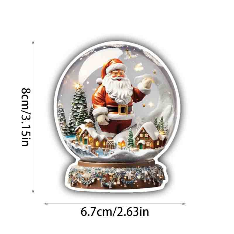 국경을 넘나드는 새로운 산타클로스 트리 축복 크리스마스 휴일 자동차 오토바이 짐 방수 비닐 스티커