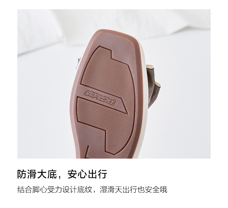 Sandal nữ quai chữ V đế bệt mũi bít phong cách Hàn Quốc — AH168 Màu mơ chi tiết 12