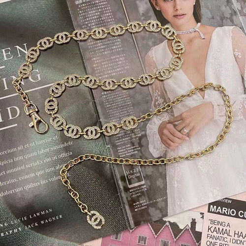 Elegant Pearl Belt Chain Accessory for Women, Water Diamond Chain Belt Decoration, Matches Skirts and Jeans, Chain for Summer, Instagram Style