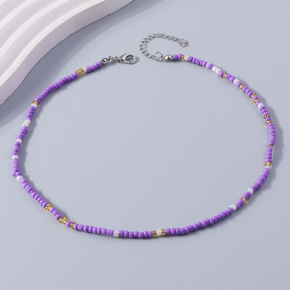 10g Weight Necklace Classification Resin Chain Material Beaded Chain Chain Type 1 Piece Quantity Holiday, Daily Occasion Plastic, Resin Material Round Pattern Spring&Summer Season Women's Gender Sweet Style Sweet Round Plastic Resin Beaded Chain Beaded Necklaces Wholesale 17