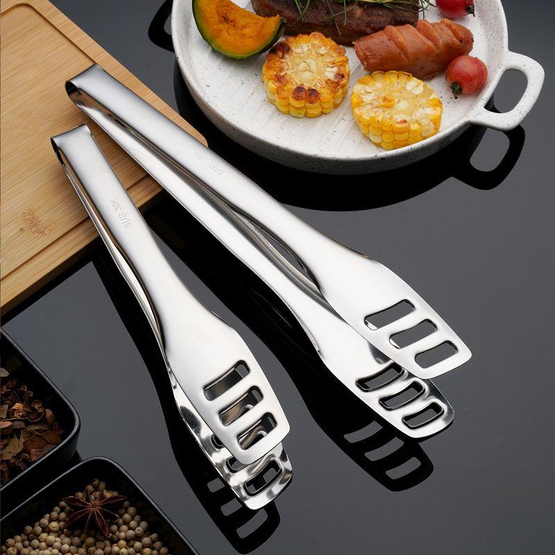 Clip de alimentos de acero inoxidable 304 grueso clip de barbacoa anti-clip de buffet multifuncional clip de pan de barbacoa
