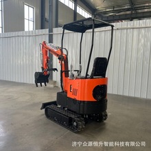 10型挖掘机家用挖土果园迷你山东众源座驾式微型勾机10破碎小挖机