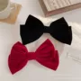 侧边秋冬森系丝绒发卡子