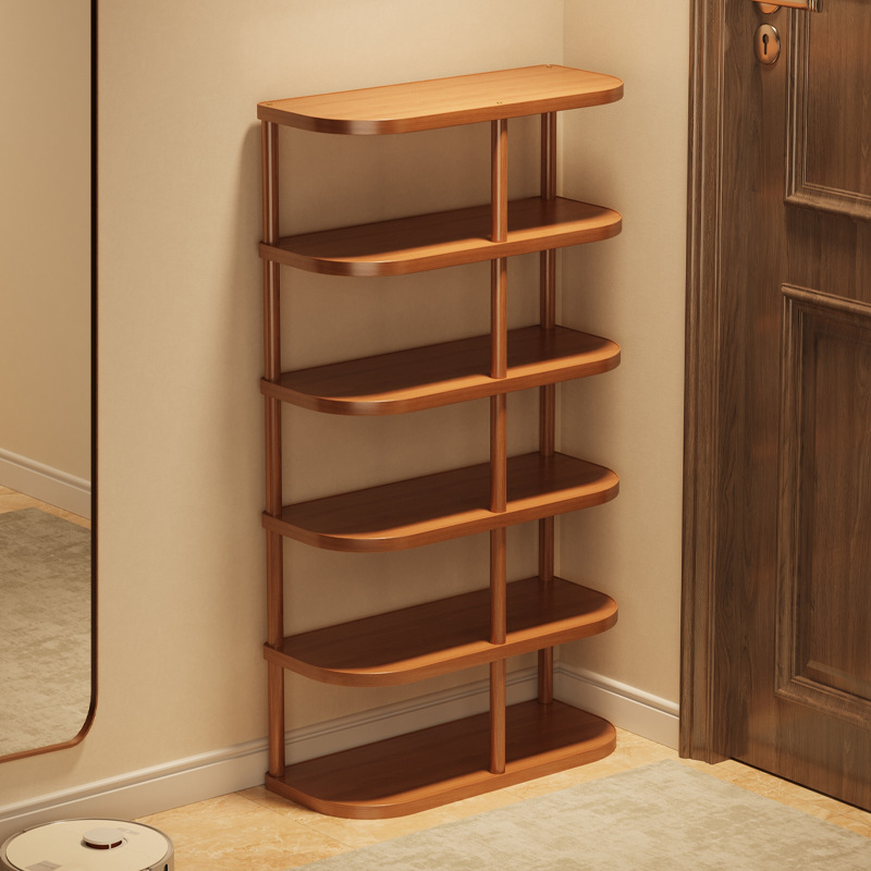 Porta de zapatos integrada multicapa de piso de gran capacidad de alquiler doméstico de acabado de almacenamiento de rack con asiento de botas simple gabinete de zapatos