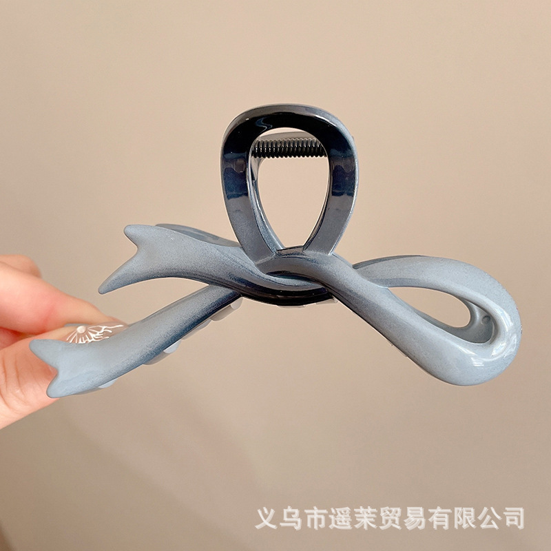 咖色磨砂抓夹女2025年新款发夹后脑勺大号发量多鲨鱼夹子发卡头饰|undefined