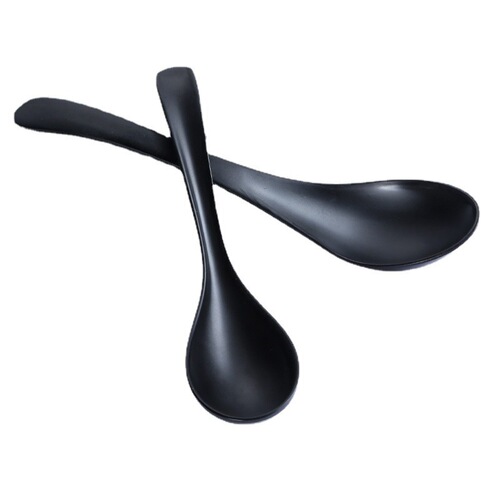 Melamine soup spoon long handle imitation porcelain spoon for home restaurant hotel commercial ramen spoon non-plastic spoon can be carved