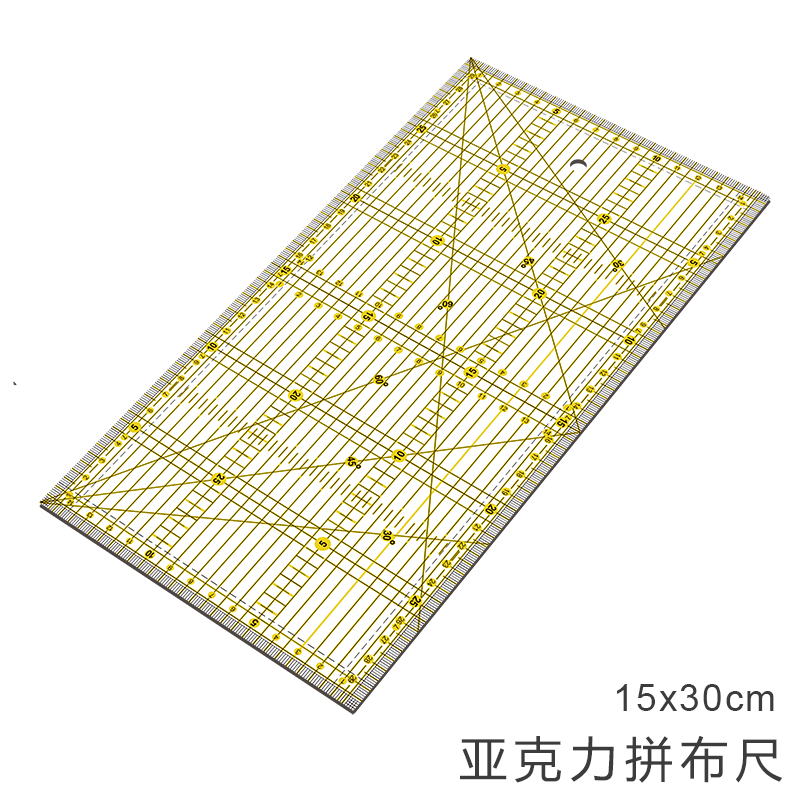 Two-color patchwork ruler machine sewing patchwork generous ruler set tailor cutting ruler DIY tool ruler foreign trade Wholesale