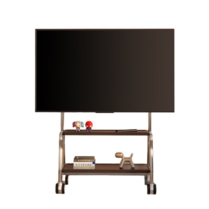 Soporte de piso artístico Soporte de TV extraíble Cochecito de pie con ruedas 32-75 pulgadas para uso doméstico image 6