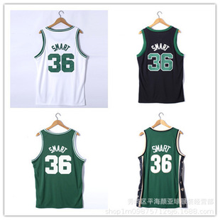 Embroidered basketball jersey Celtics No. 36 Smart basketball jersey Celtics Jersey