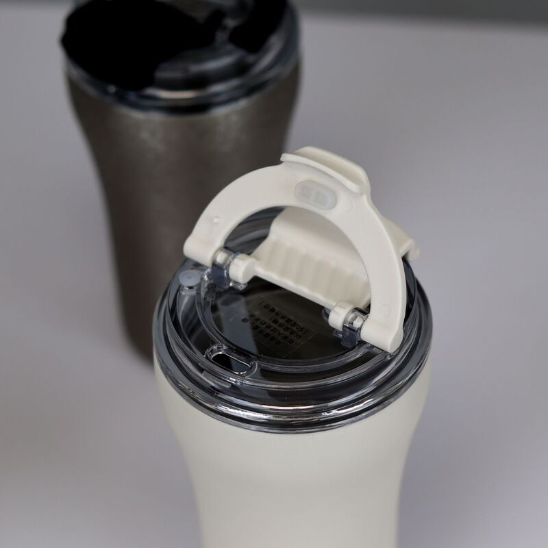 跨境时尚小资透明盖极简咖啡杯透明盖双饮杯保温杯伯热休闲办公室|undefined