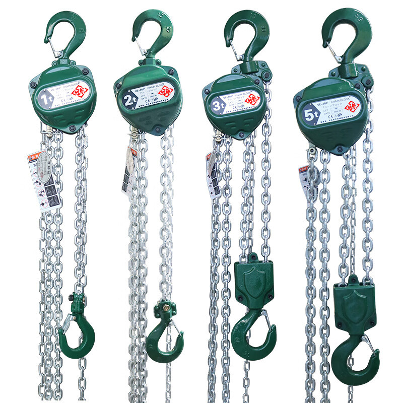 1t 2t 5t cadena invertida grúa de elevación manual grúa de elevación 360 grados 6m cadena de elevación giratoria