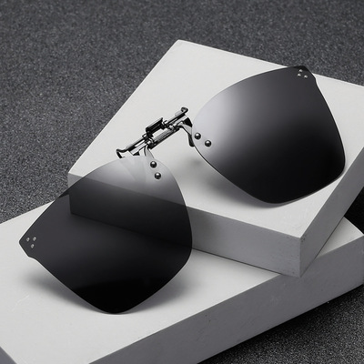 2021近视偏光夹片太阳镜GM同款墨镜司机开车驾驶夜视大框夹片眼镜|ms