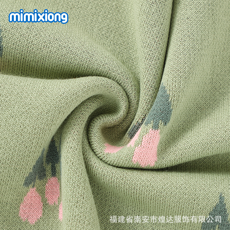 Ins venta caliente Amazon Europa y América nuevo bebé transfronterizo tejido tulipán jacquard manta bebé a prueba de viento