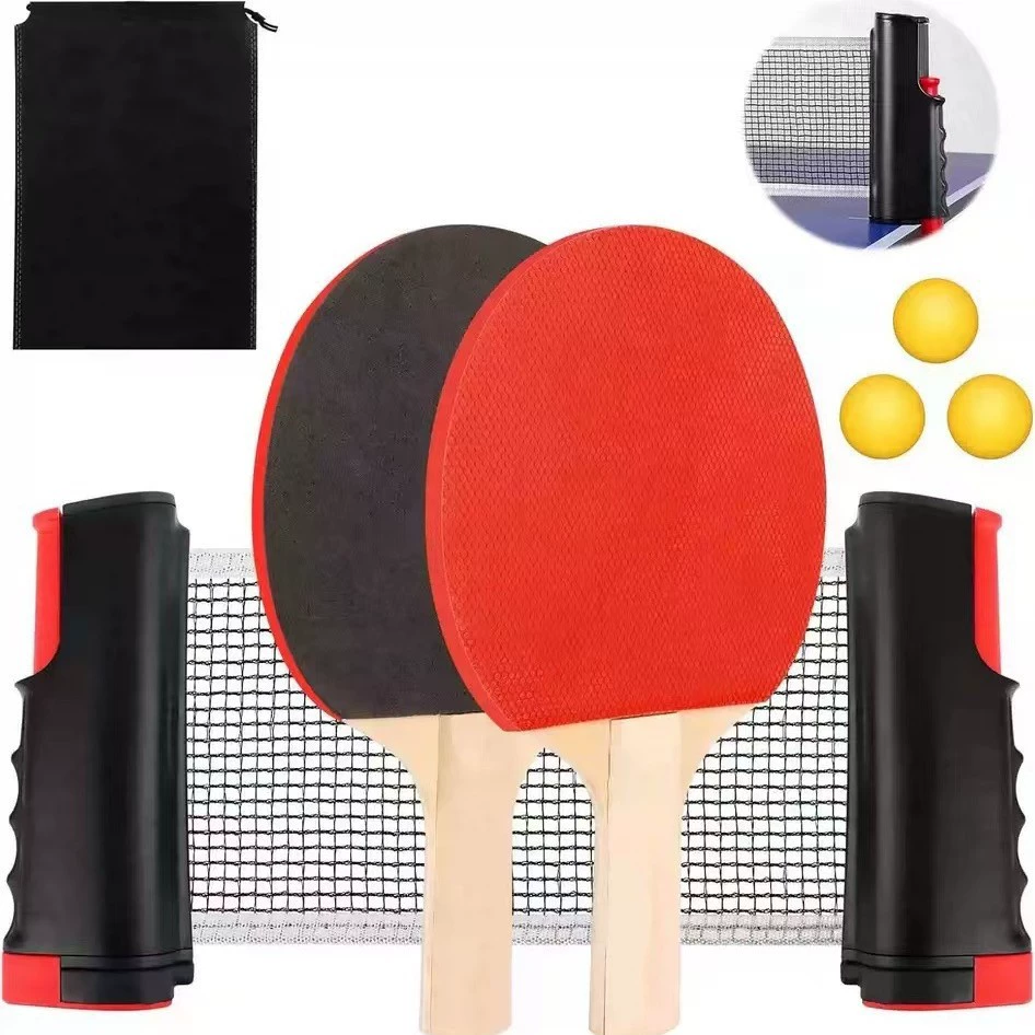 【Прямая поставка с завода, доставка в день заказа】Набор для настольного тенниса: сетка, ракетки для детей и родителей, хит продаж для трансграничной электронной торговли