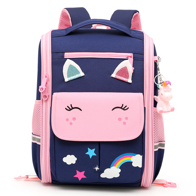 Mochila escolar con ruedas para niñas de primaria, mochila infantil, mochila plegable de dibujos animados de alta gama para estudiantes de quinto grado, mochila con ruedas para estudiantes de primaria, venta al por mayor