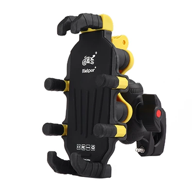 car navigation car charging bracket – Motosiklet ləvazimatları və aksesuarları - black-and-gold-shock-absorbing-model-handlebar