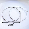 Cross -border supplier stainless steel ear hook plating gold ear hook accessories earring earrings 316 stainless steel ear hook