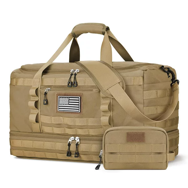 Cross-border large-capacity travel bag portable storage bag fitness sports bag portable tactical handbag outdoor picnic bag