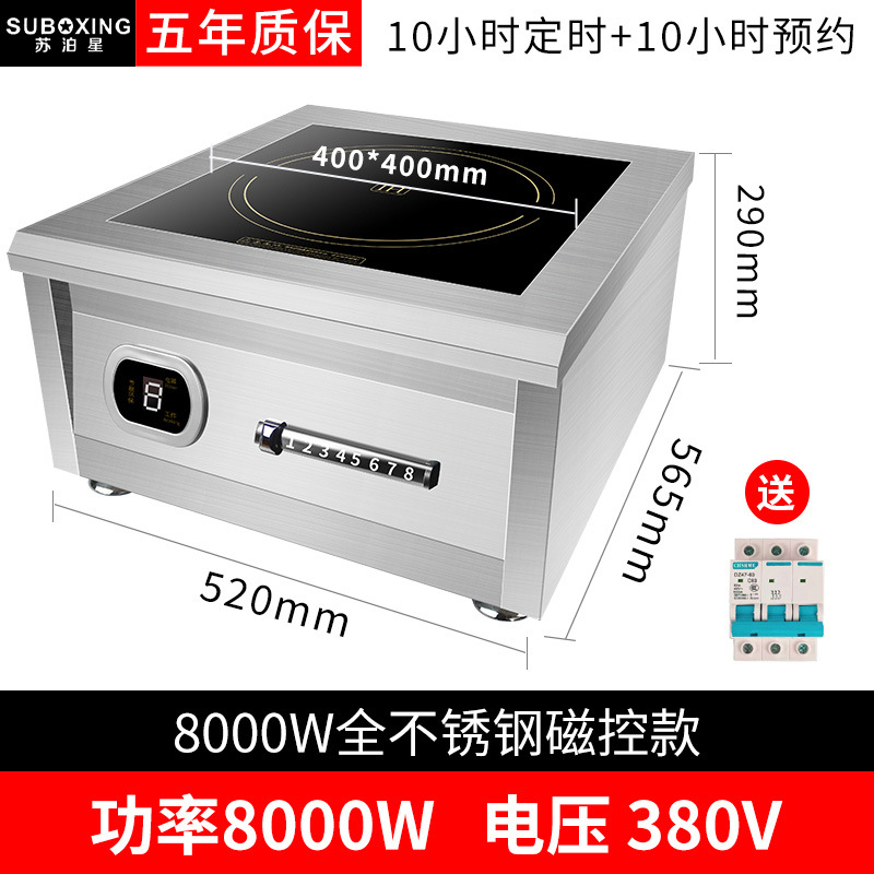 【380V】8000W 플랫 올스틸 대형 바디(본체 내하중 175kg )