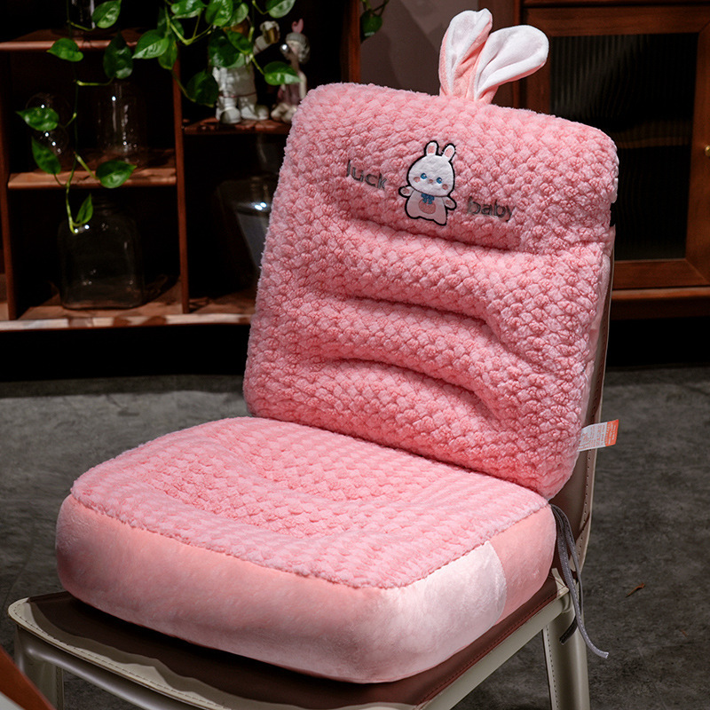 Elefantes de dibujos animados dinosaurios cojín de asiento de oficina grueso cojín de asiento desmontable antideslizante cojín de respaldo de automóvil