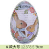 Haibei New Easter decorative supplies Easter Macantestone Bunny Rabbit Iron Egg Eggshell