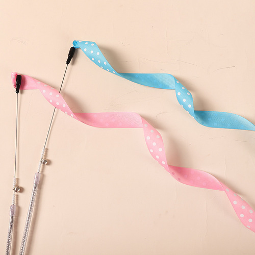 Wholesale ribbon type cat funny sticks Amazon cross-border cat funny sticks cat interactive self-pleasure cat toys cat supplies