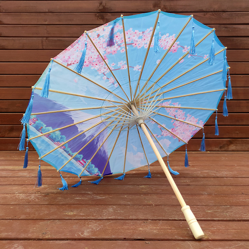 후지산 벚꽃 + 하늘색 술