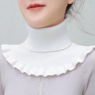 Winter new warm thick knitted pullover scarf women's neck windproof fashion collar Joker fake collar wholesale
