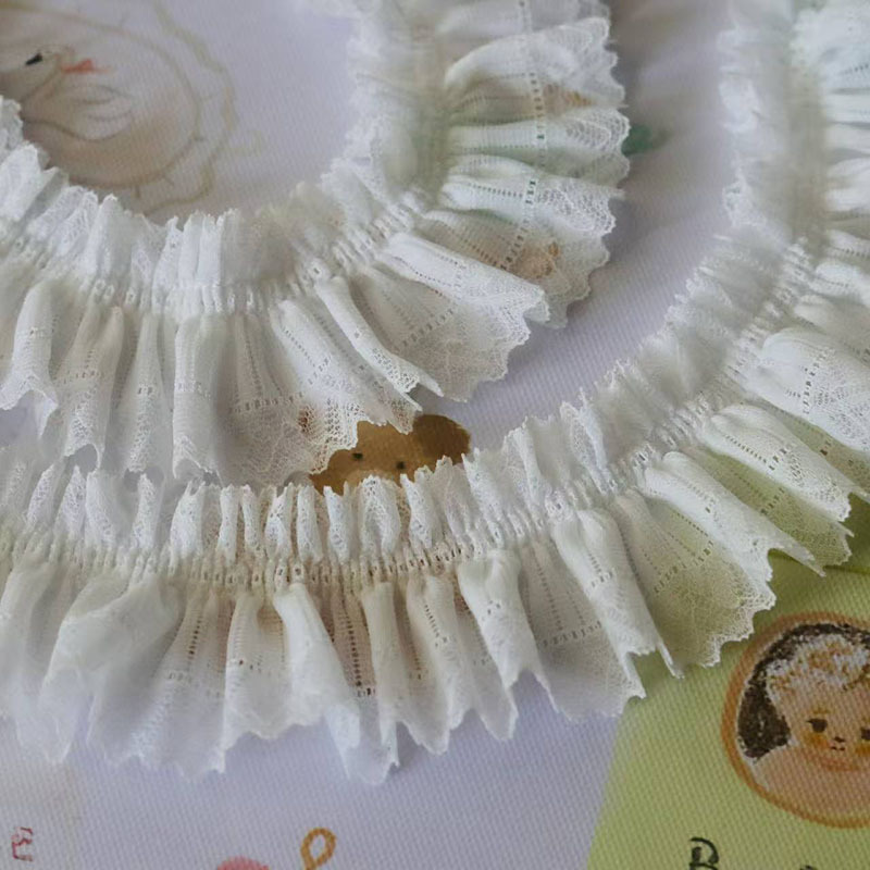 一路山程 很 柔软缩皱蕾丝花边辅料荷叶边服装玩偶装饰辅料 5CM|undefined