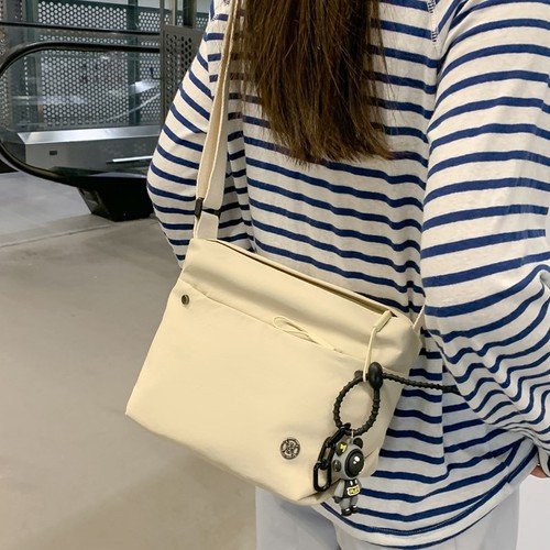 Women's Crossbody Bag 2025 New Style Fashion Versatile Canvas Bag Lightweight Waterproof Casual Walking Nylon Small Backpack for Women