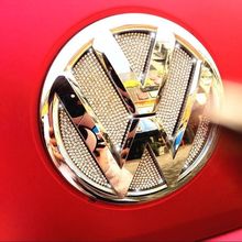 适用于大众车标前后标装饰贴纸水钻石闪贴饰玻璃水晶改装源头工厂