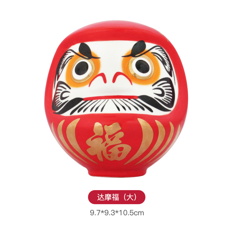 Adornos de cerámica creativa, origen japonés, bendición, fortuna, Damo tumbler, significado, regalo afortunado