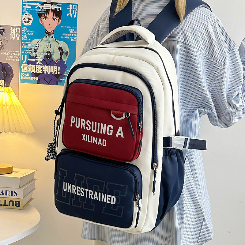 Mochila escolar de alto valor, gran capacidad, ligera y versátil para estudiantes de escuela primaria, quinto y sexto grado, mochila para estudiantes de secundaria y preparatoria