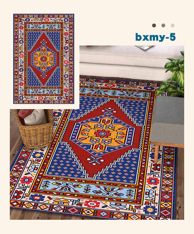 波西米亚地毯,民族风地毯,客厅地垫,茶几垫,卧室毯,地垫,地毯