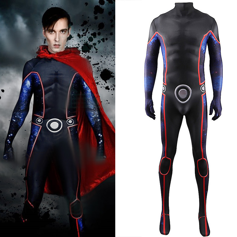 Comic hero Wu Shu clothes Wiccan William Billy Cosplay Halloween costume