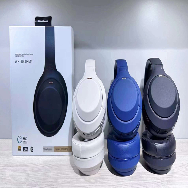 Cross-border New WH-1000XM4 Head-mounted Sports Wireless Bluetooth Headset Leather Bag Ear Wireless Call Headset Cross-border New WH-1000XM4 Head-mounted Sports Wireless Bluetooth Headset Leather Bag Ear Wireless Call Headset