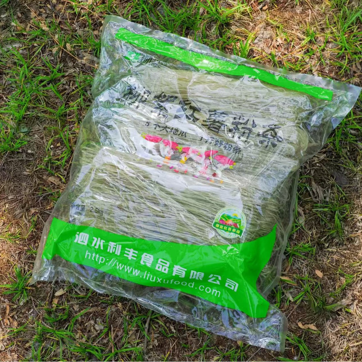 山东济宁泗水柳纯絮红薯地瓜淀粉粉条2.5kgX6袋/箱规格