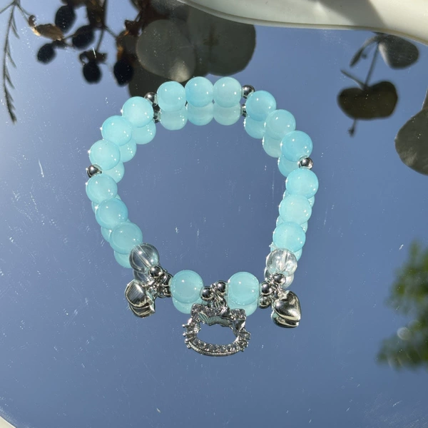 S016-KT cat imitation cat eye bracelet (blue) #SZ360
