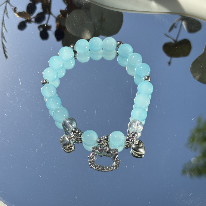 S016-KT 고양이 모조 캐츠아이 팔찌 (블루)#SZ 360