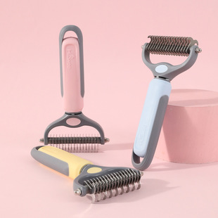 Bubble shell second generation simple pet open knot comb pet rake comb anti knot pet hair removal comb in stock wholesale
