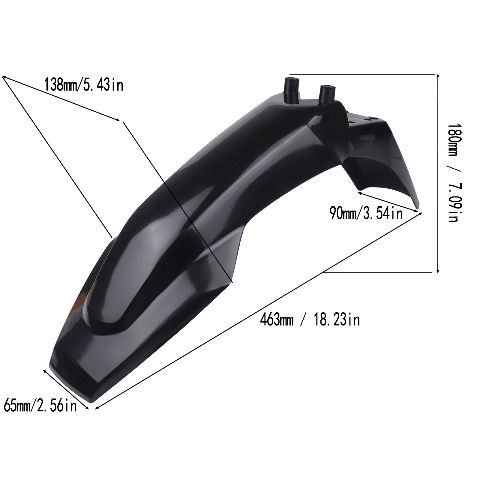Wholesale electric off-road motorcycle front and rear carbon fiber mudguards, modified for KUGOO Tuttio