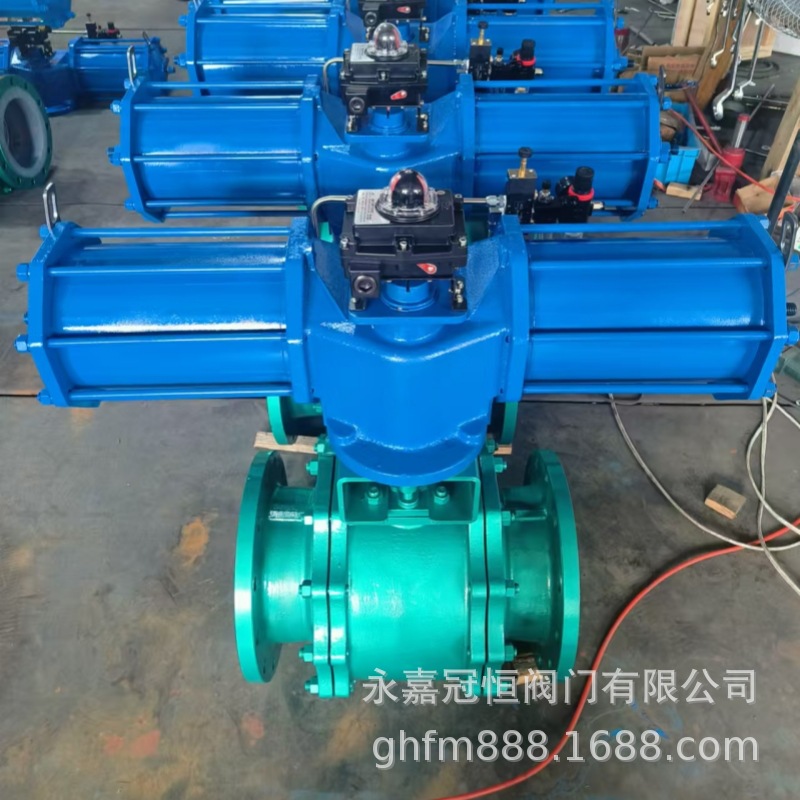 气动切换阀 法兰气动衬氟球阀 Q641F46-16C DN100