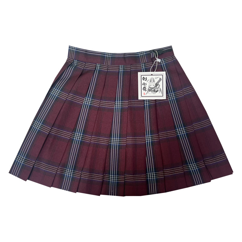 Красная клетчатая юбка 36 см + галстук-бабочка