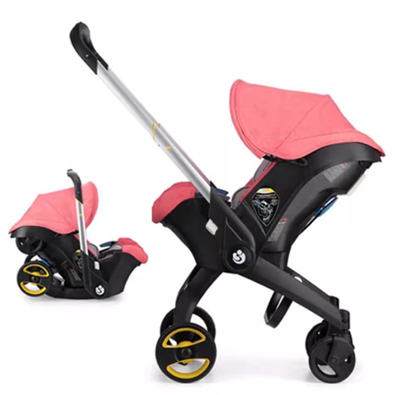 Multifunctional Baby Stroller High-View Four-In-One Carrycot Stroller X Two-Way Lightweight Foldable Car-Mounted Safety Seat