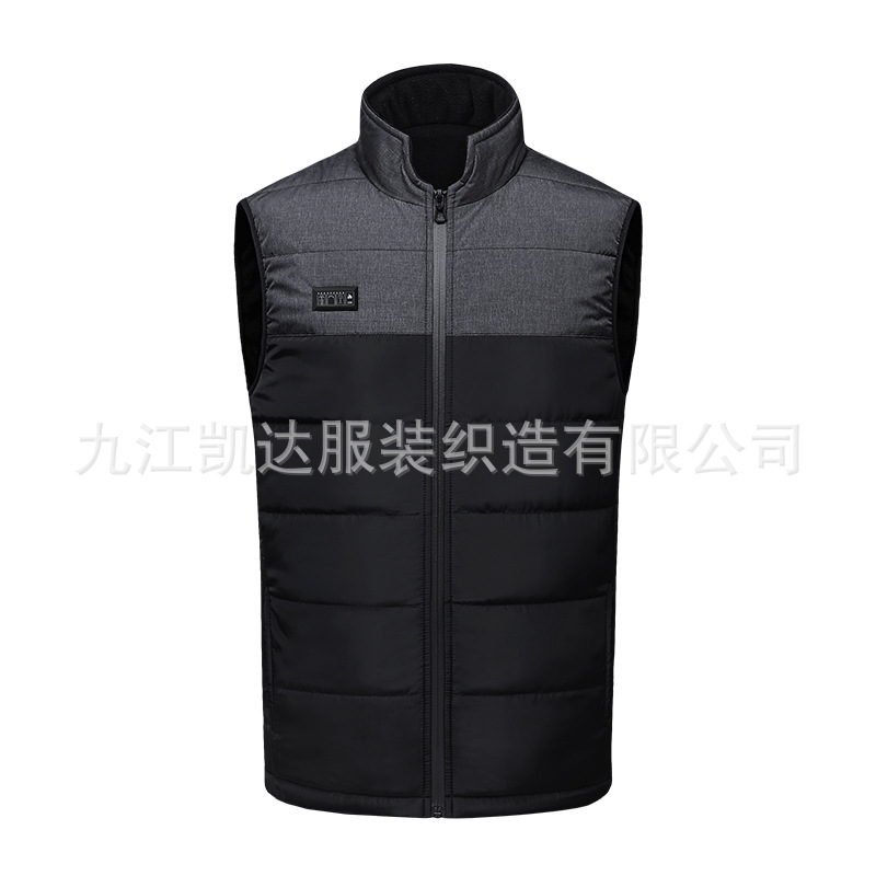 Otoño e Invierno Chaleco de calefacción eléctrica inteligente transfronteriza M08 color a juego doble control de calefacción chaleco caliente calefacción chal ropa al por mayor